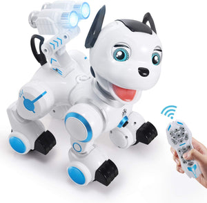 Toch RC Robot Toy, Programmable Smart Infrared Sensing Robot for Kids Birthday Gift Present, Blue