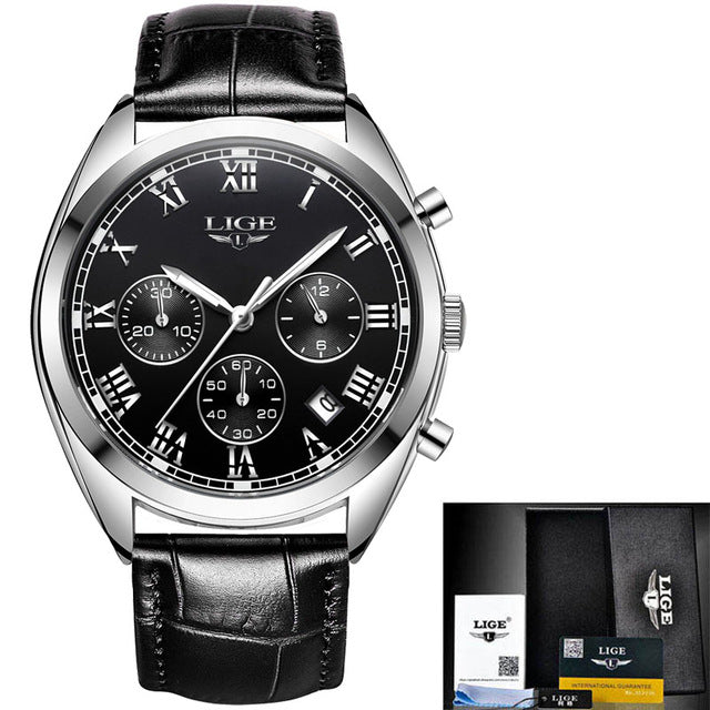 2020 LIGE Mens Watches Top Brand Luxury Waterproof