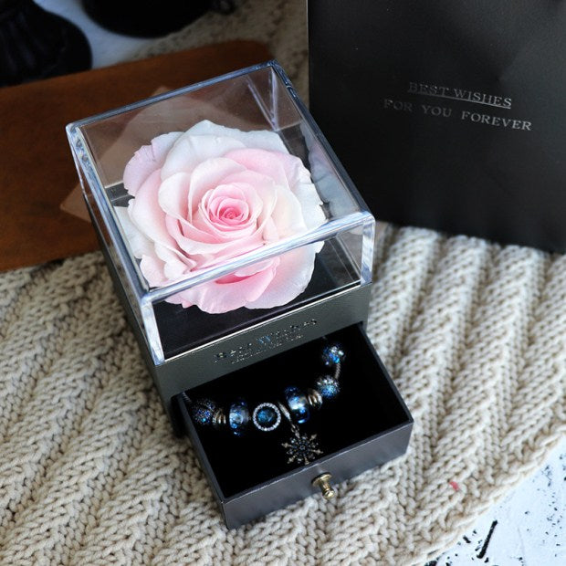 Women Rose Jewelry Box For Wedding Marry