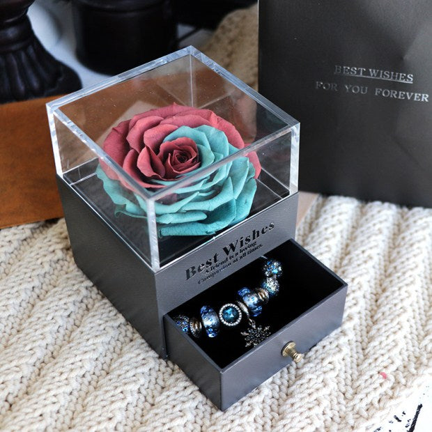 Women Rose Jewelry Box For Wedding Marry