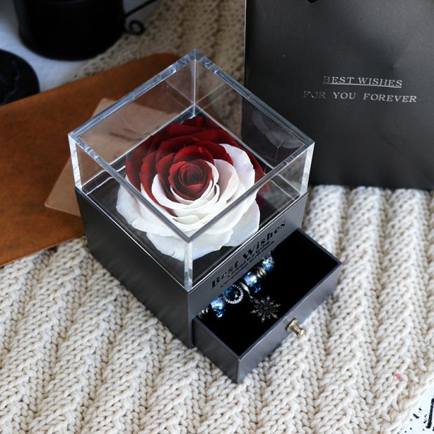 Women Rose Jewelry Box For Wedding Marry