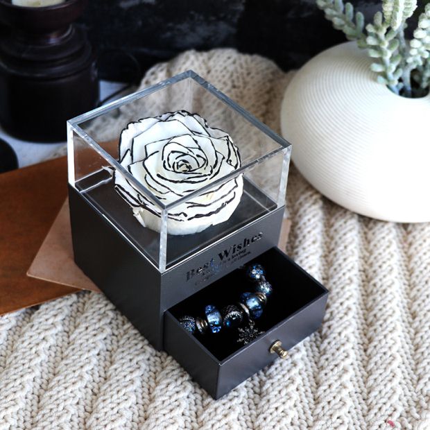 Women Rose Jewelry Box For Wedding Marry