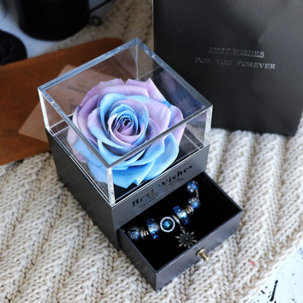 Women Rose Jewelry Box For Wedding Marry