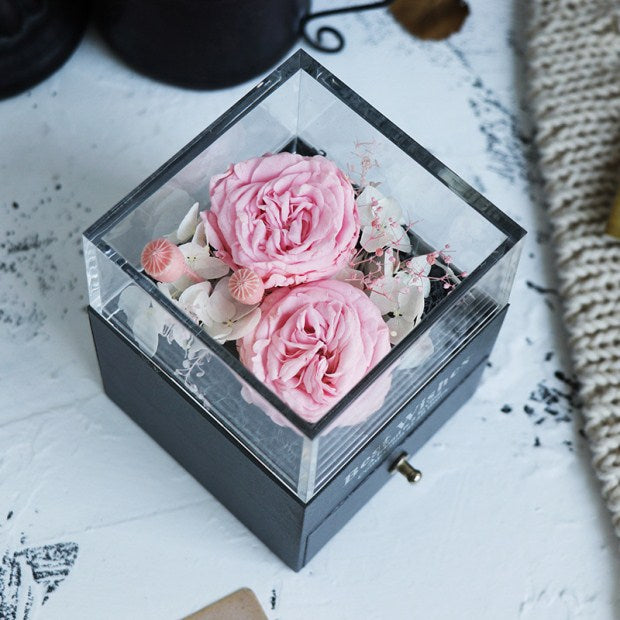 Women Rose Jewelry Box For Wedding Marry