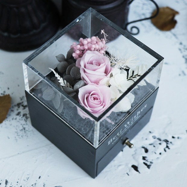 Women Rose Jewelry Box For Wedding Marry
