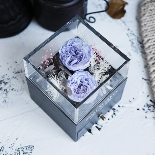 Women Rose Jewelry Box For Wedding Marry
