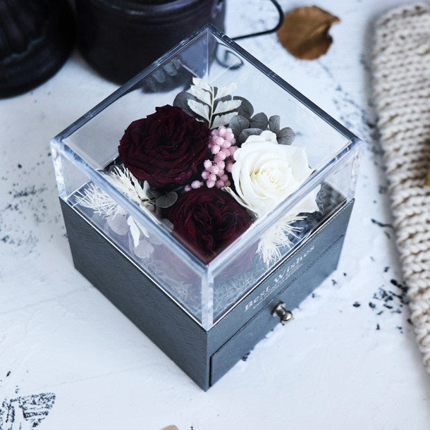 Women Rose Jewelry Box For Wedding Marry