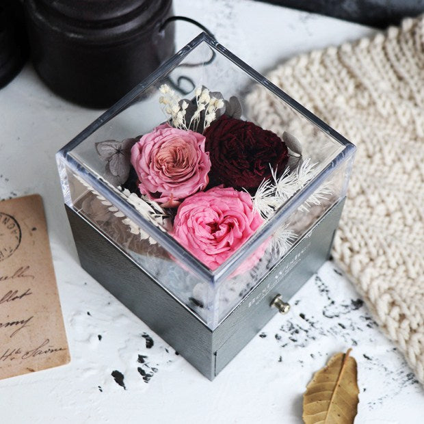 Women Rose Jewelry Box For Wedding Marry