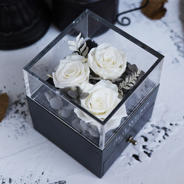 Women Rose Jewelry Box For Wedding Marry